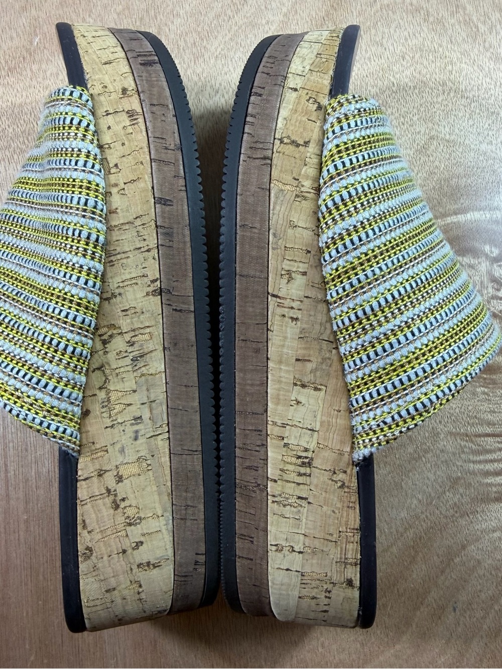 NATURALIZER KRISTEN WEDGE SANDAL WARM WOVEN FADRIC OVERLAY SIZE 6 - Picture 9 of 11